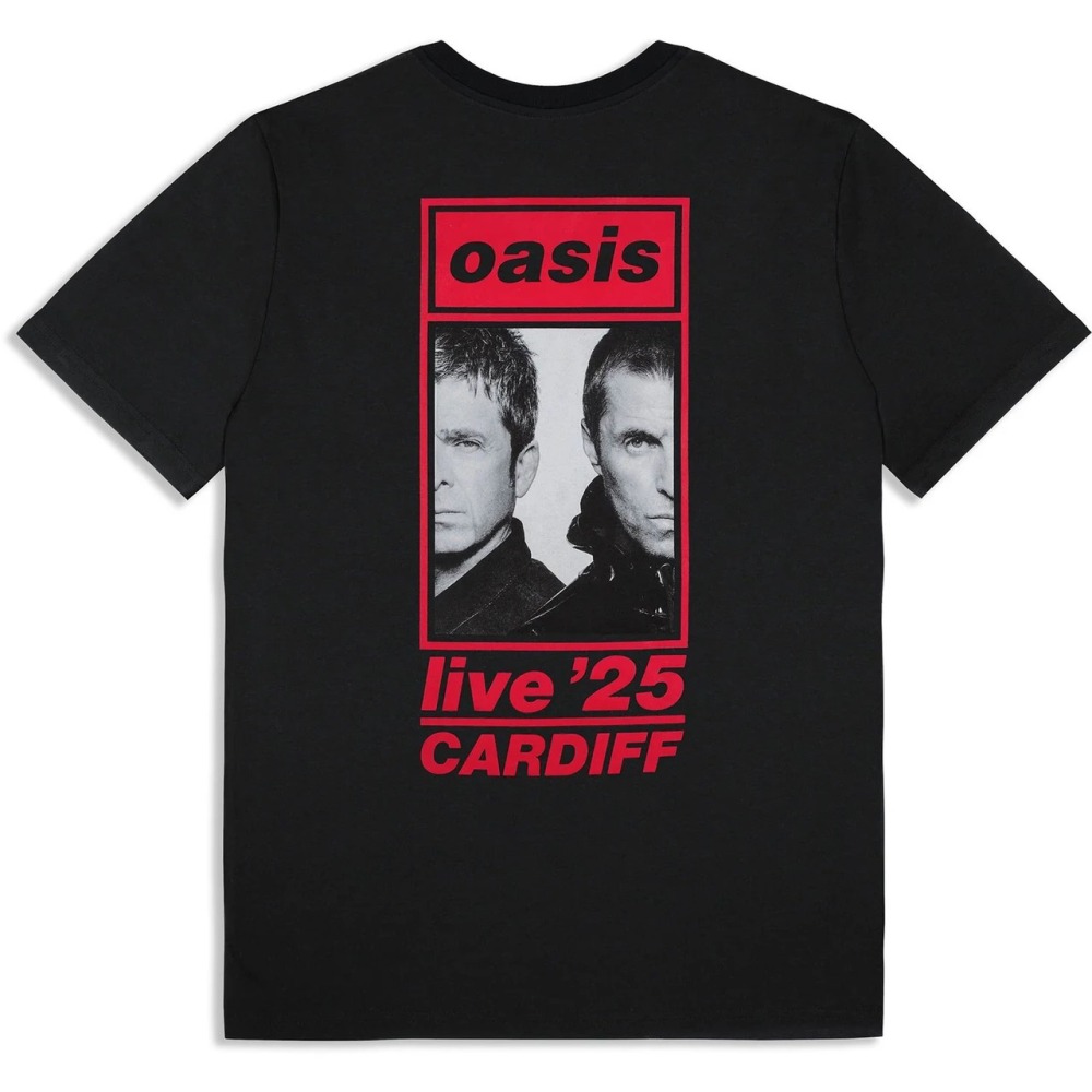 Oasis - Cardiff 4th July Event Herren TShirt - Schwarz